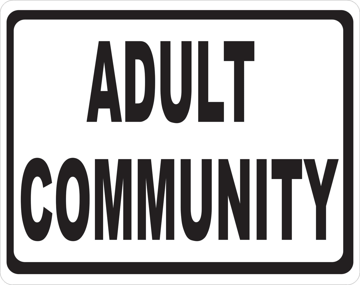 Adult Community Decal