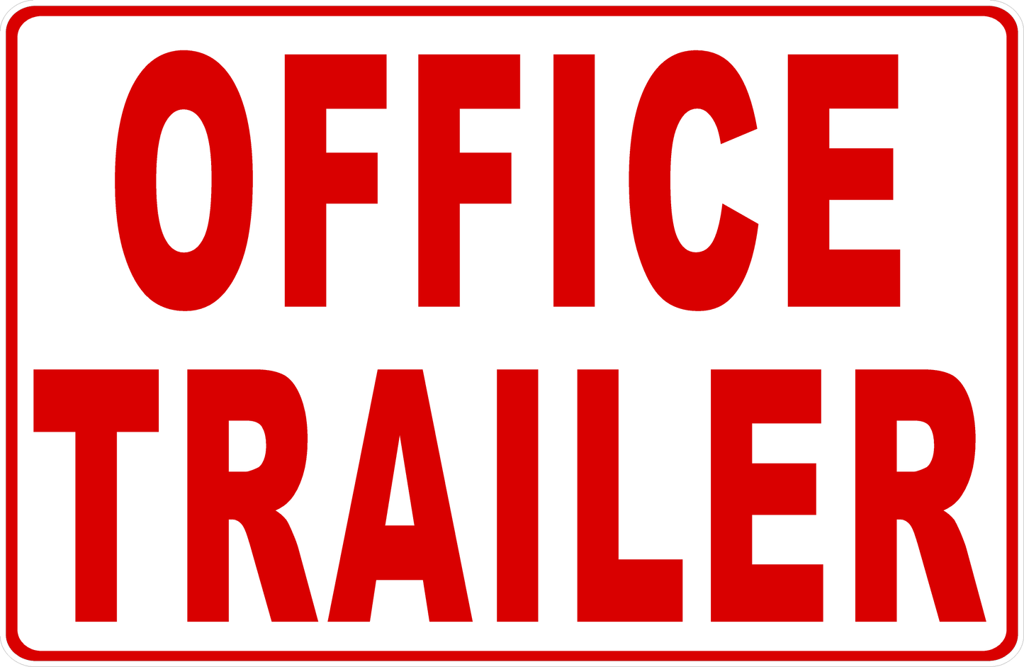 Office Trailer Decal