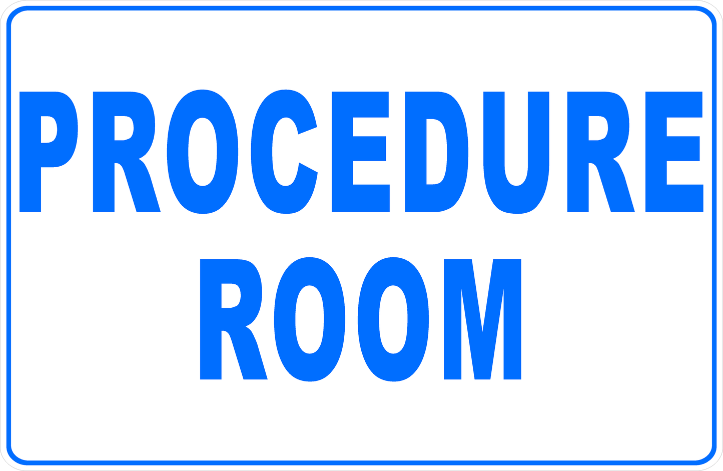 Procedure Room Decal