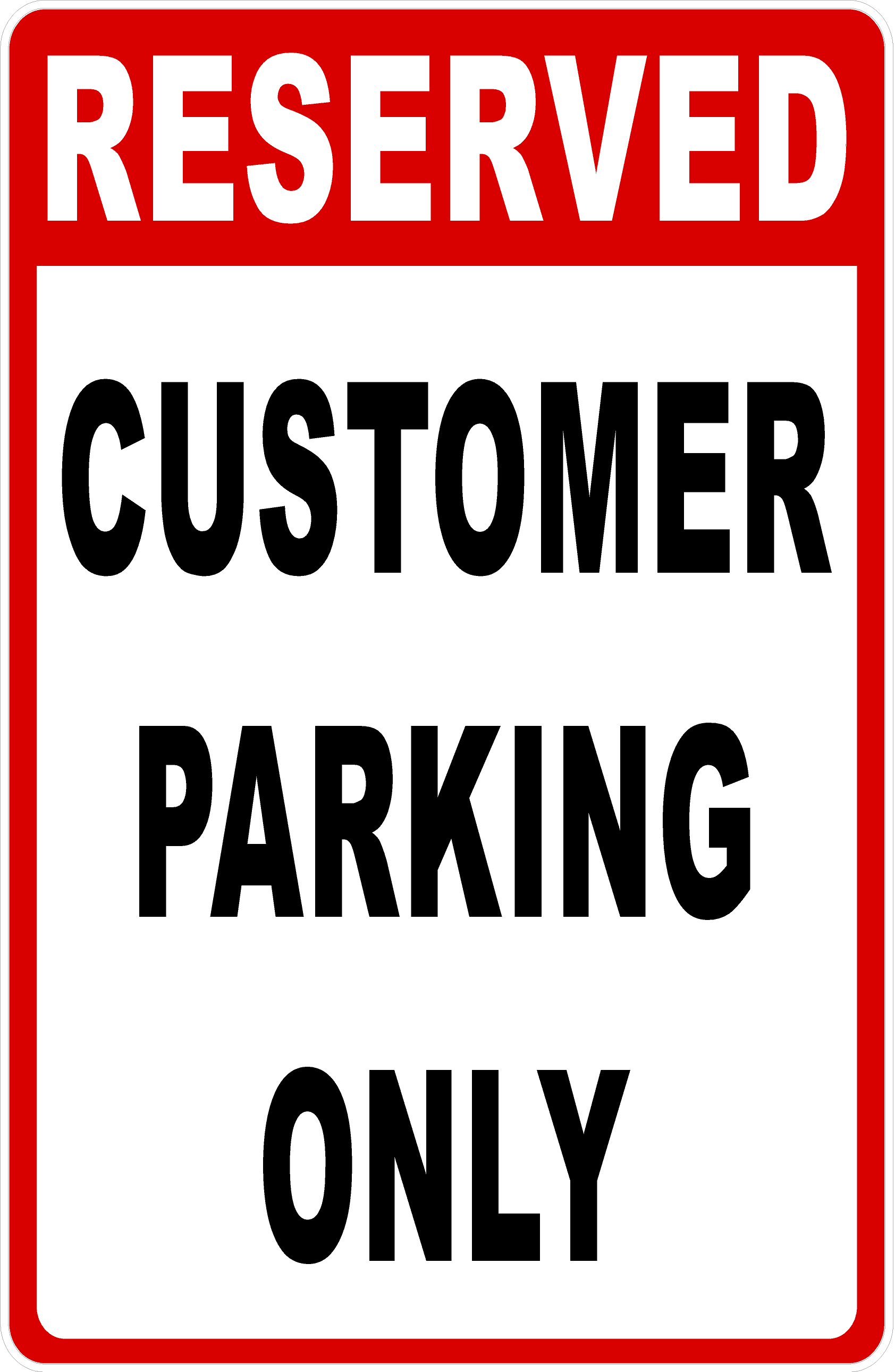 customer parking only ロードサイン Reserved Customer Parking Only Sign – signs by salagraphics