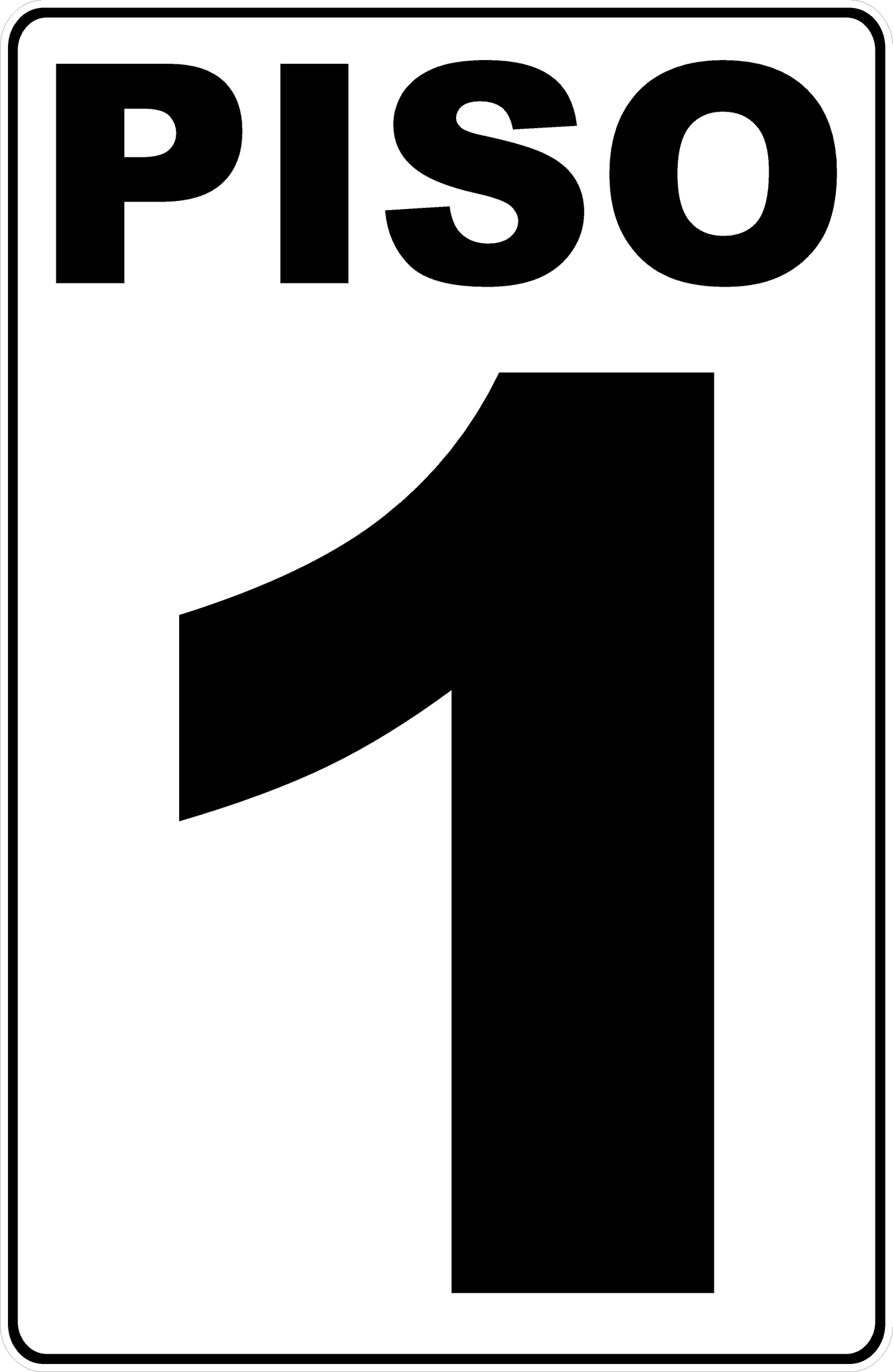 Floor Numbering Sign