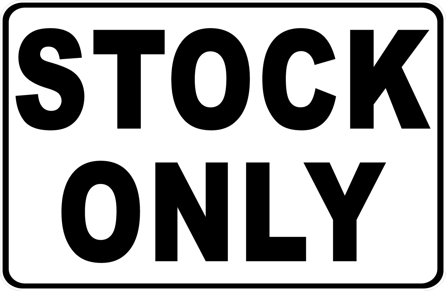 Stock Only Decal