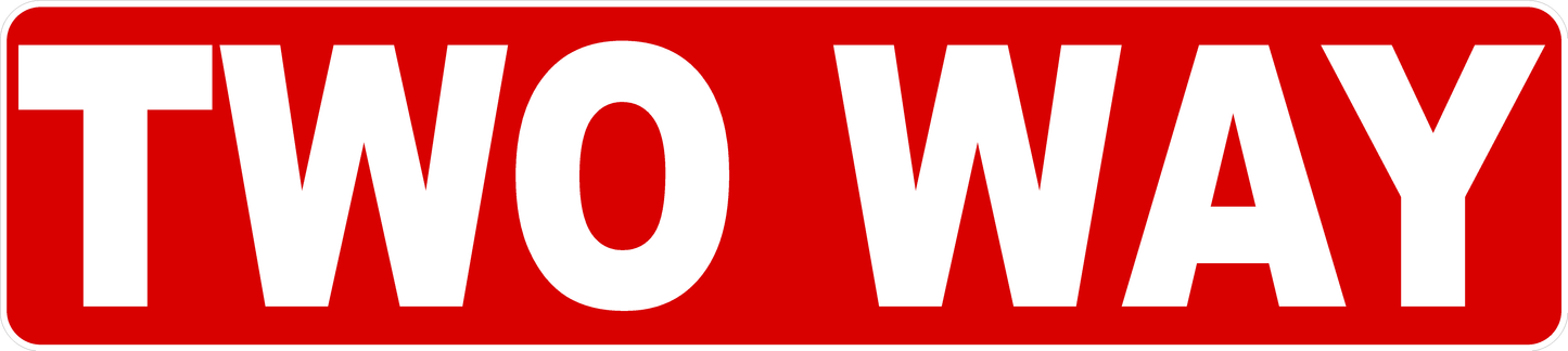 Two Way Sign