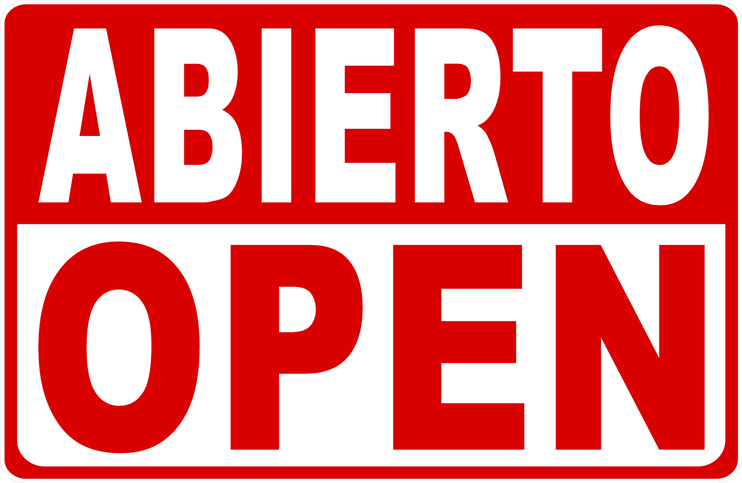 Open Sign