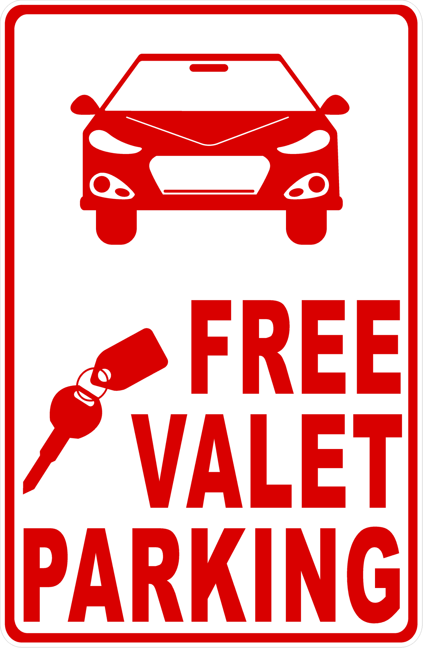 Free Valet Parking Sign
