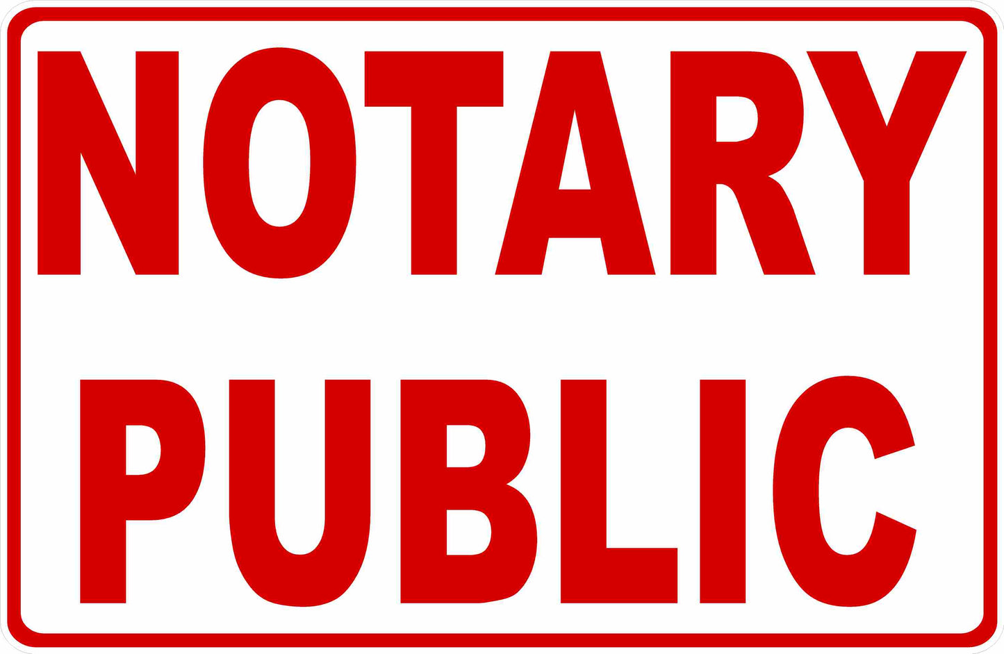 Notary Public Sign