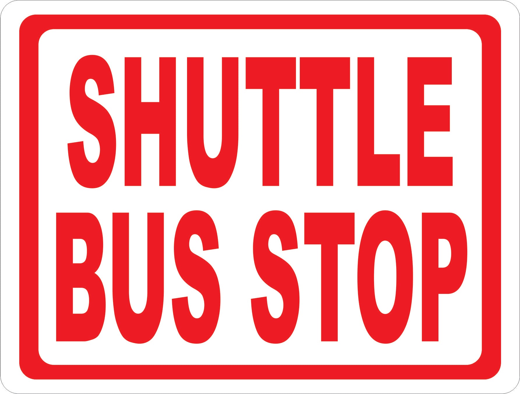 Shuttle Bus Stop Sign – signs by salagraphics