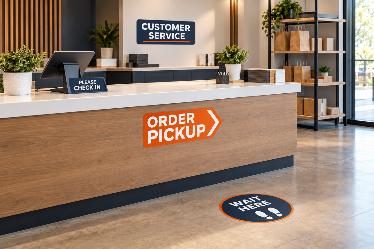 Customer Service & Pickup Decals