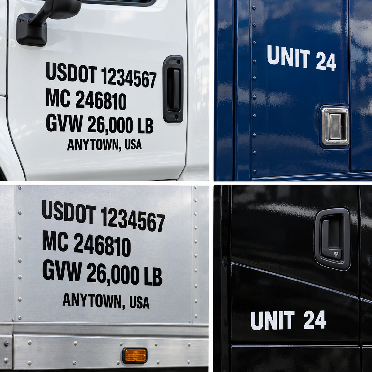 DOT Number Decals