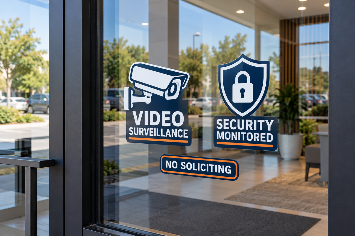 Window Security & Warning Decals