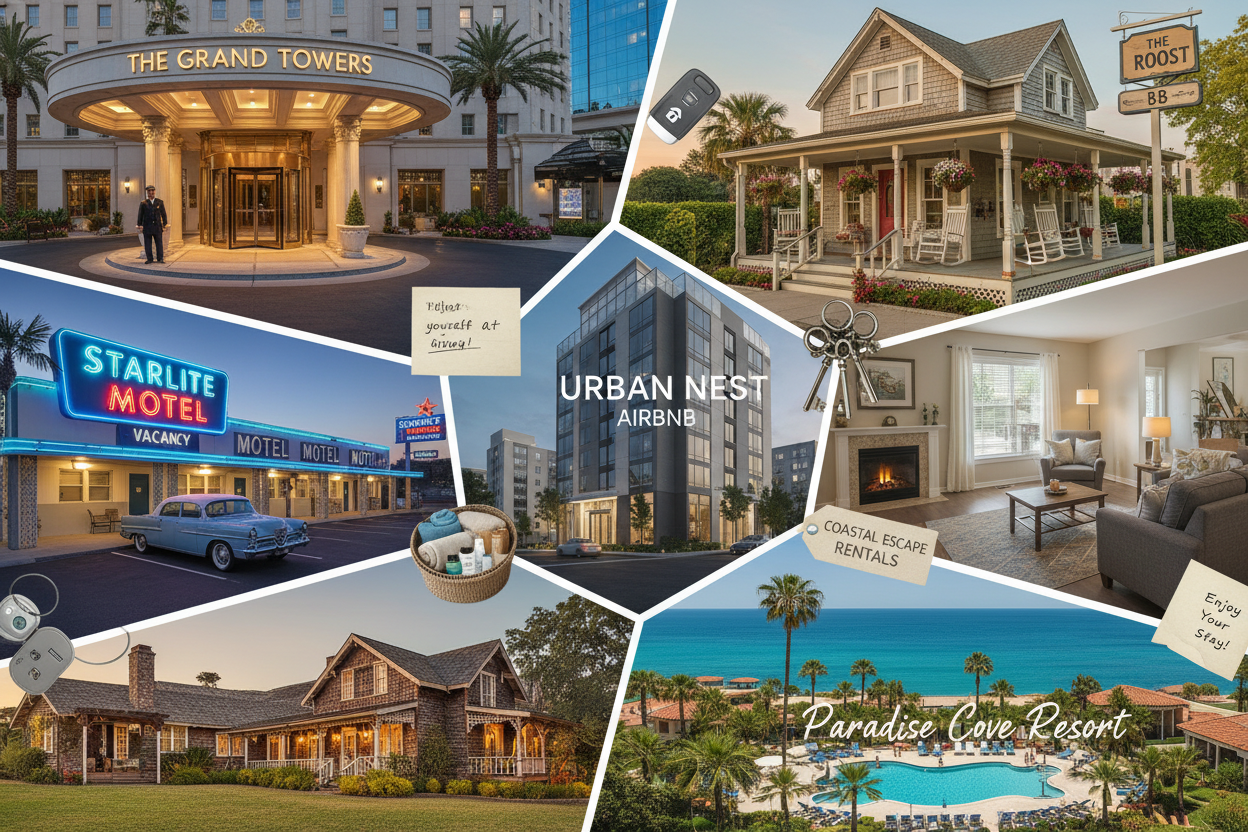 Hotel, Motel, Bed and Breakfast Signs