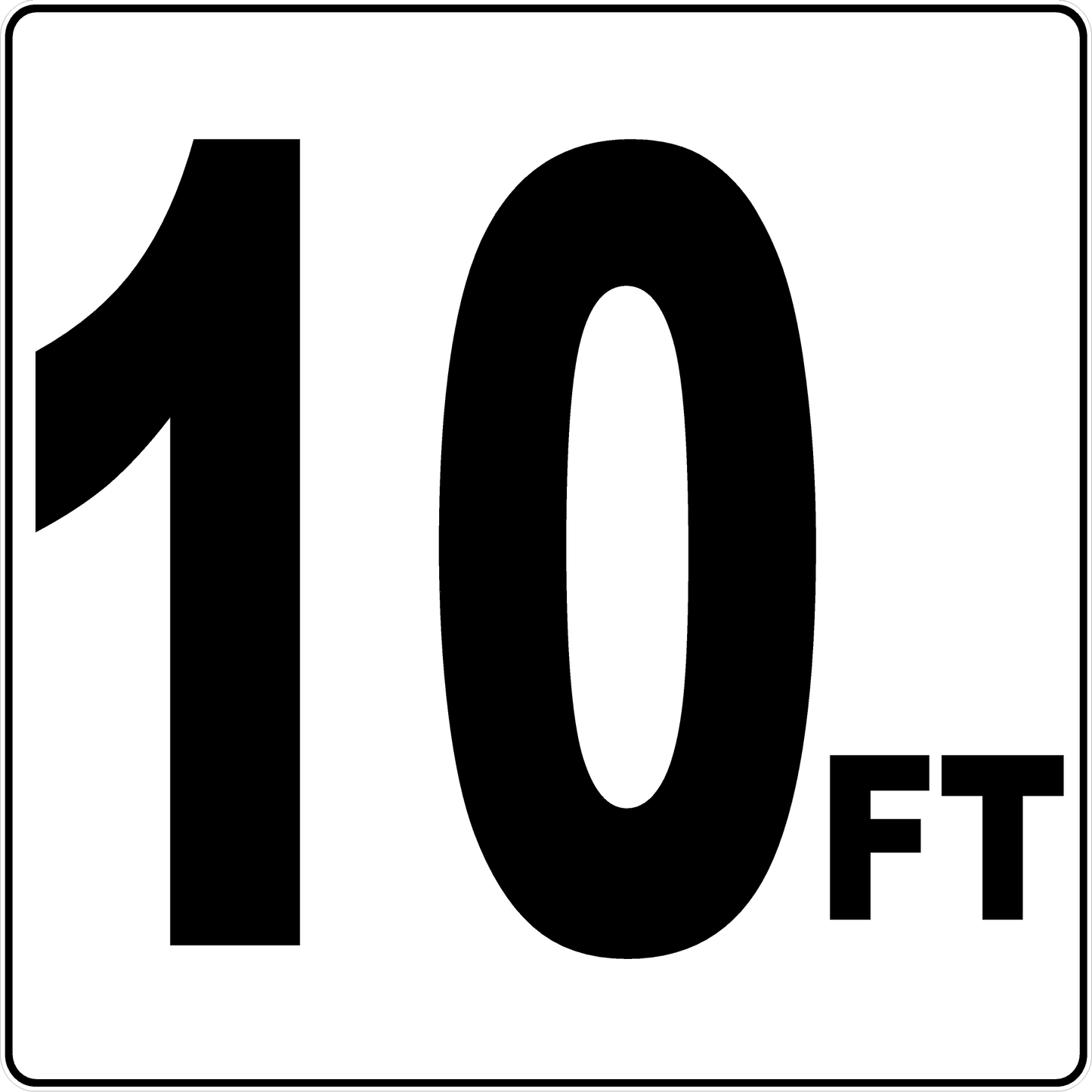 Feet Number Decal