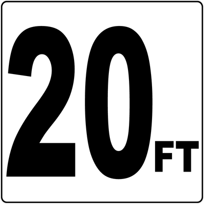 Foot Number Sign