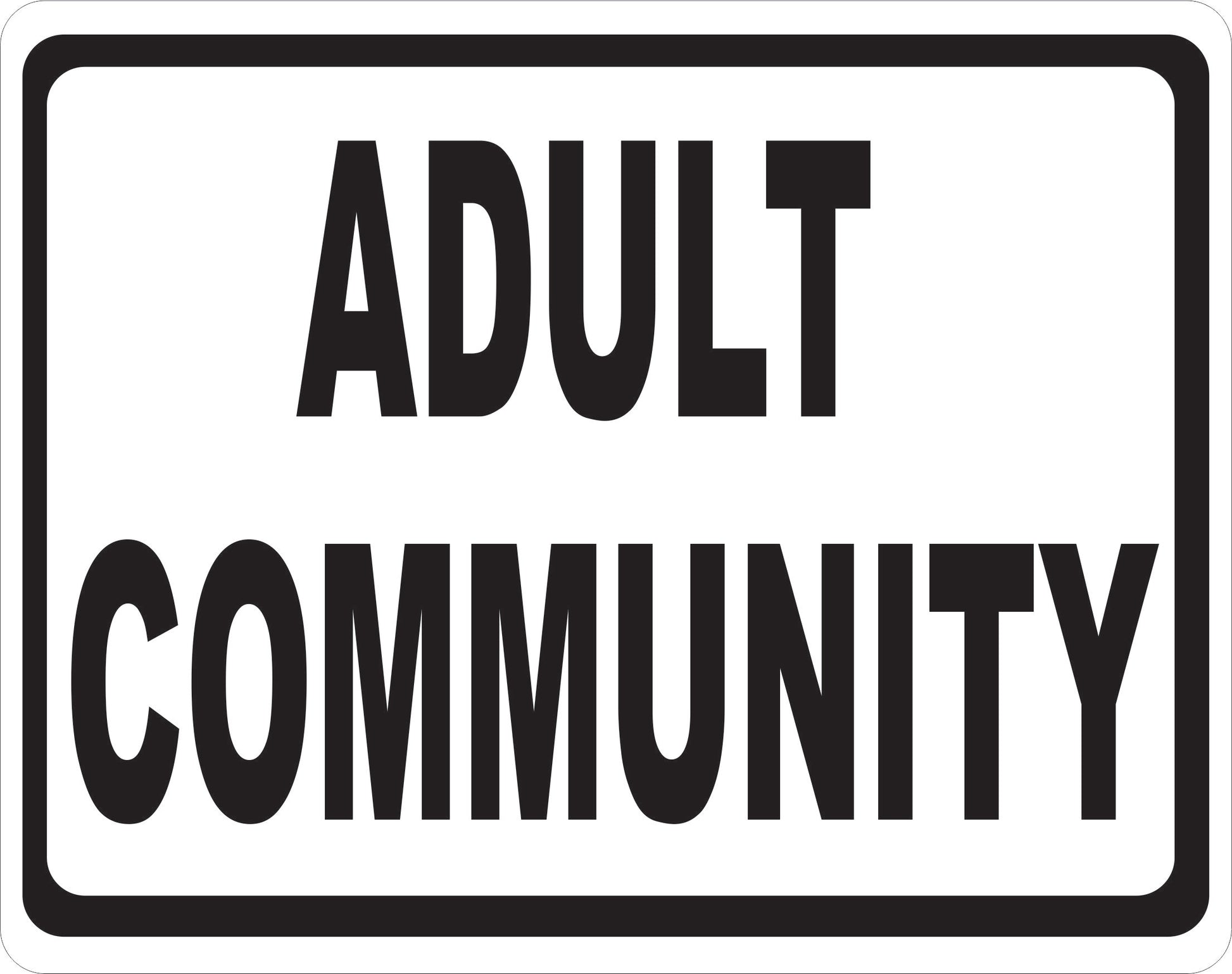 Adult Community Decal
