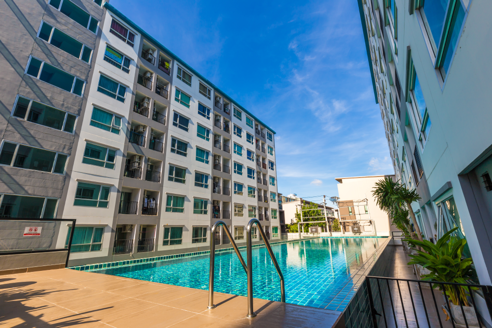 Property management signage for apartments and residential communities