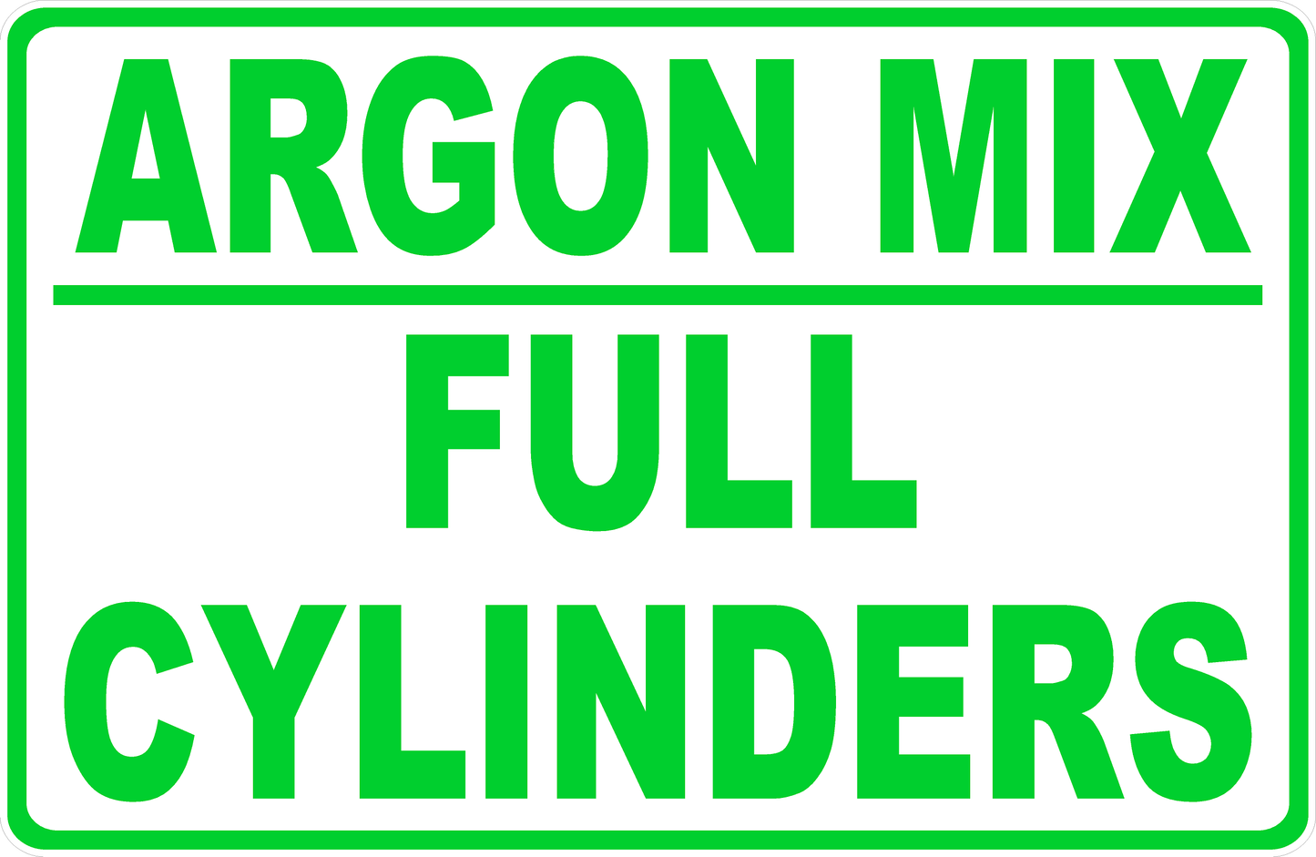 Argon Mix Full Cylinders Decal