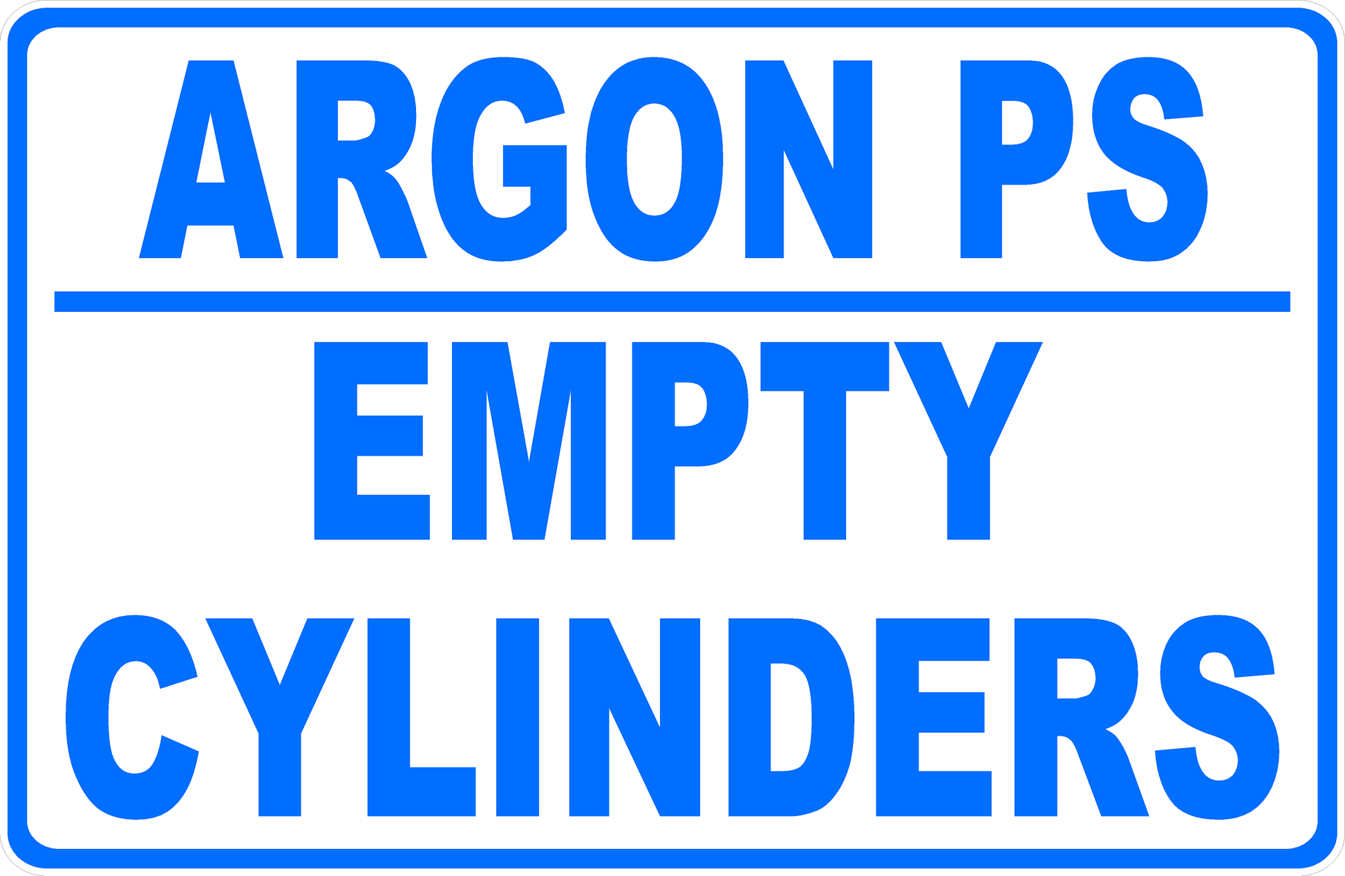 Argon PS Empty Cylinders Decal
