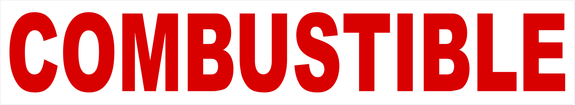 Combustible Decal