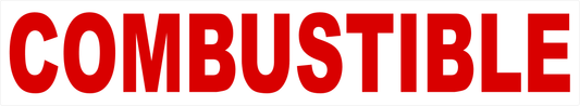 Combustible Decal