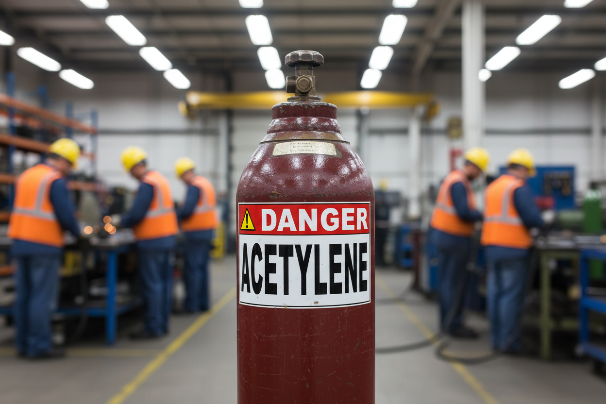 Danger Acetylene Decal