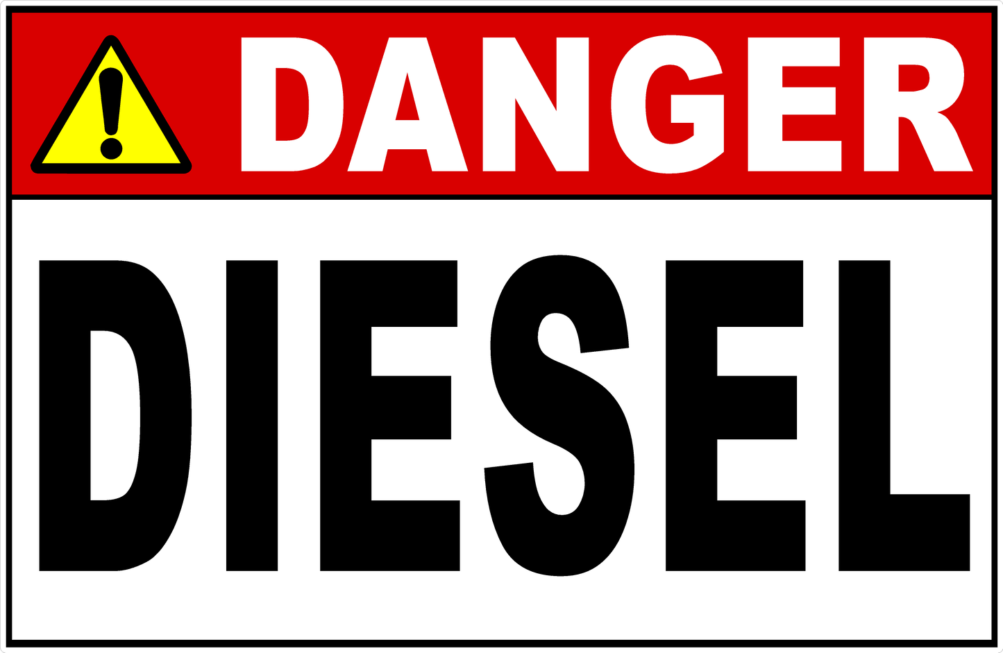 Danger Diesel Decal
