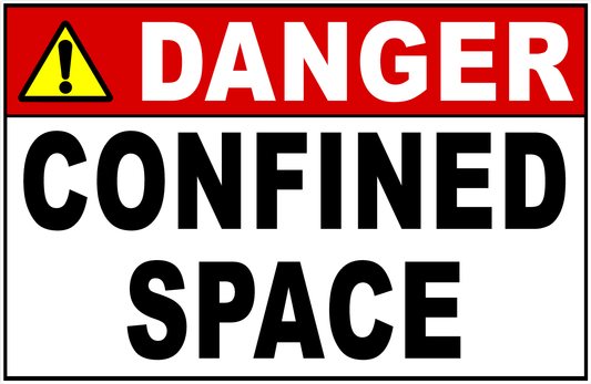Danger Confined Space Decal