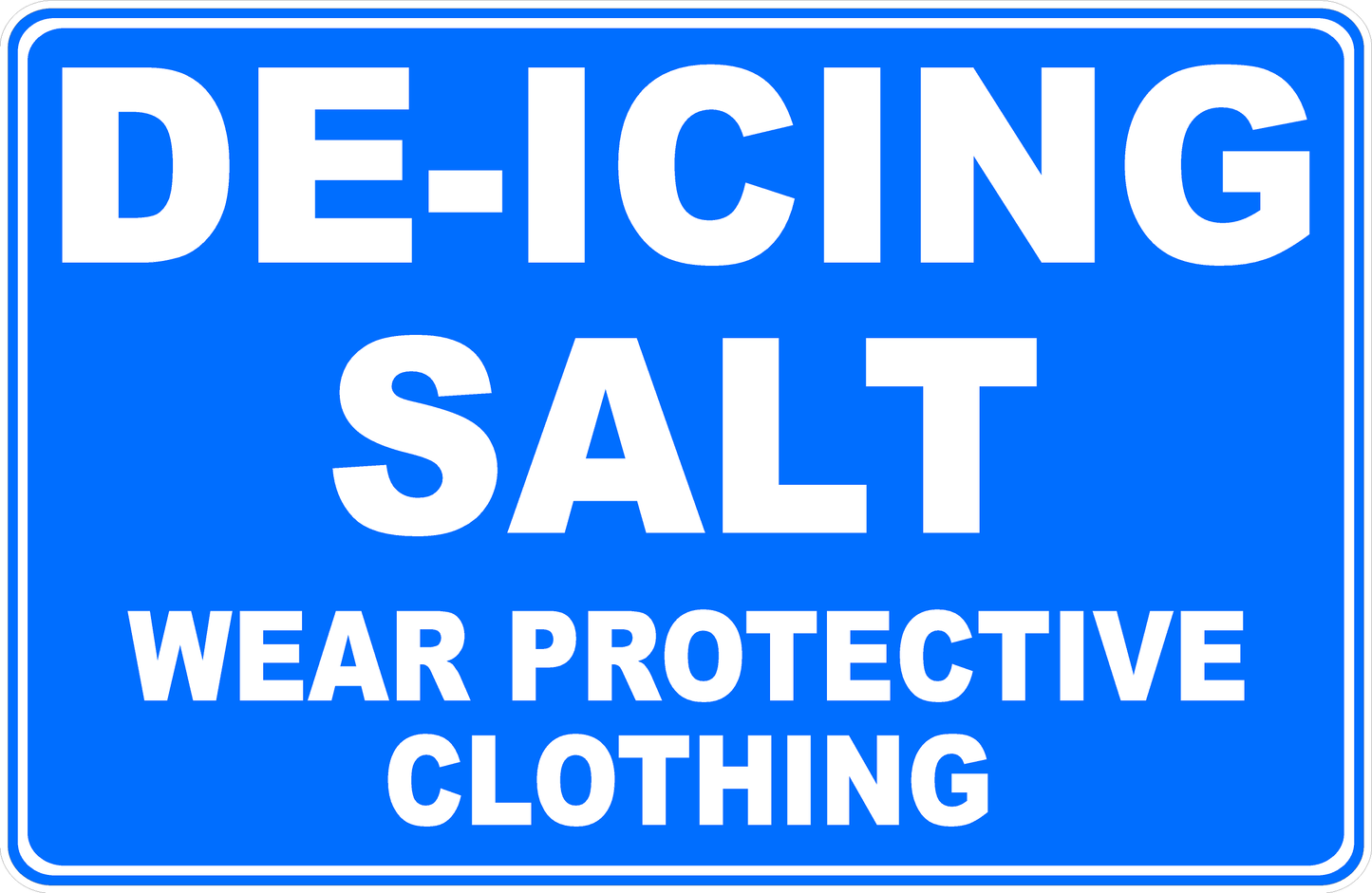De-Icing Salt Wear Protective Clothing Decal