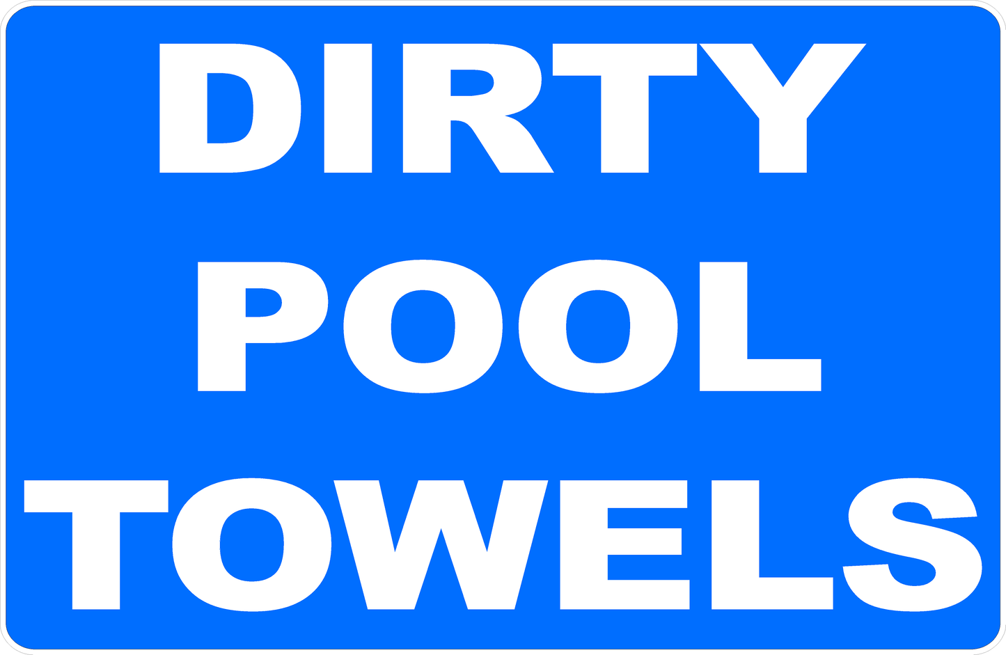 Dirty Pool Towels Decal