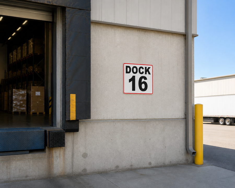 Dock Door Number Signs