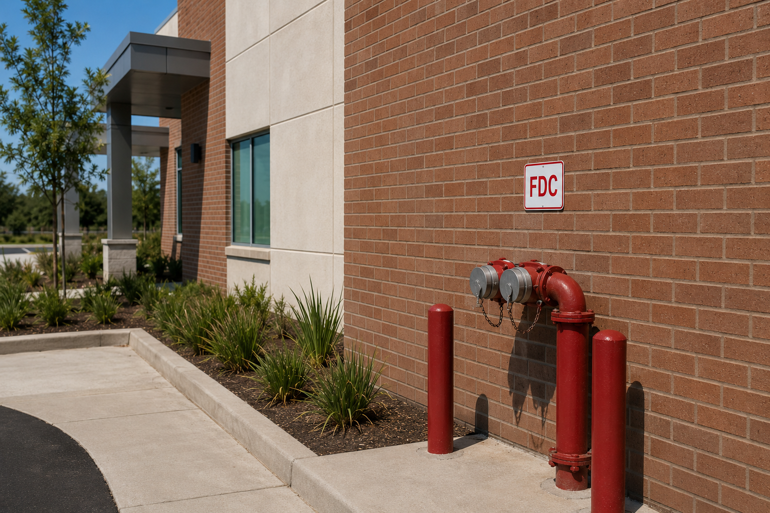 Safety and compliance signage displayed in a commercial facility