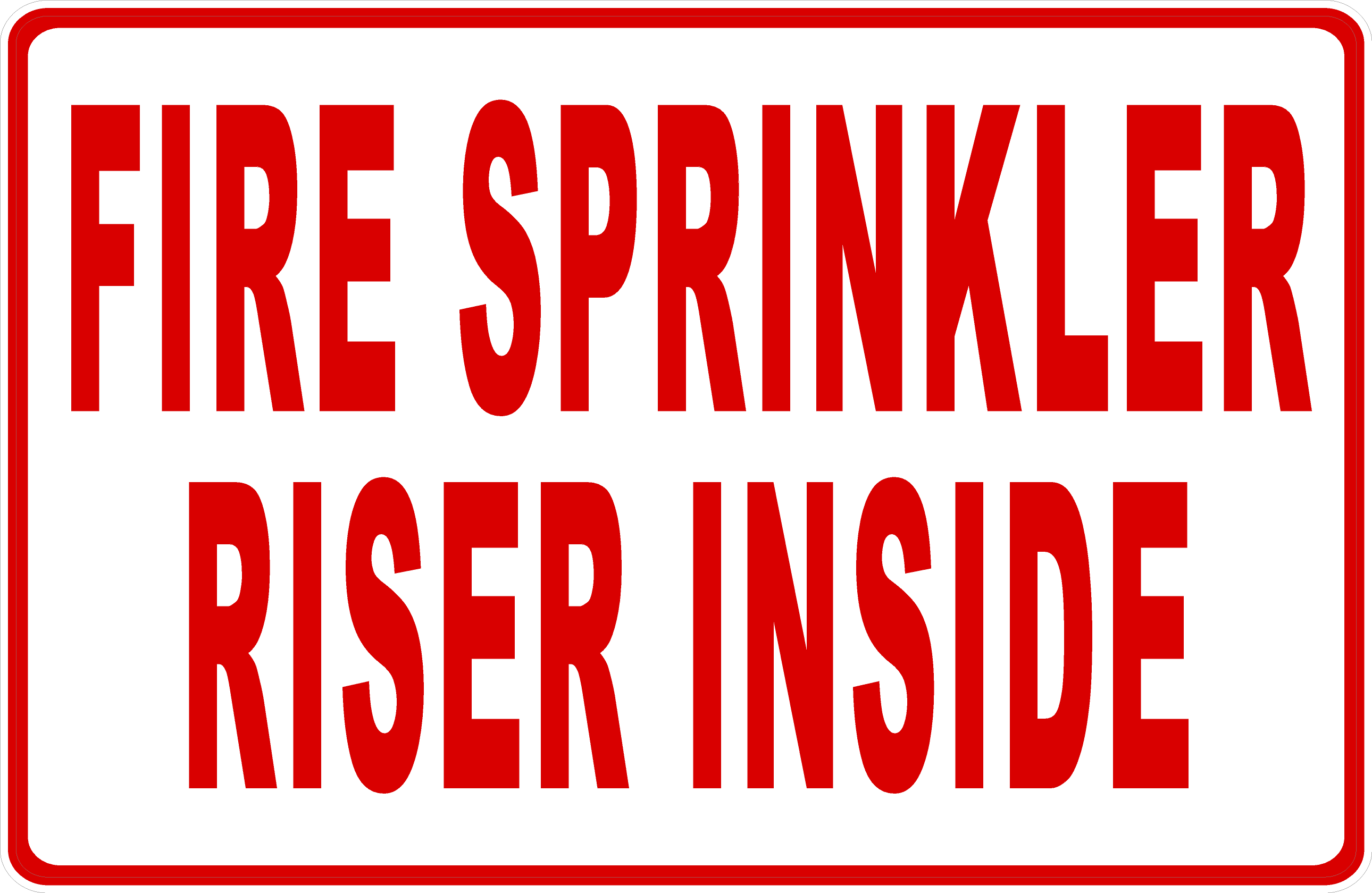 Fire Sprinkler Riser Inside Decal – signs by salagraphics