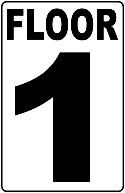 Floor Numbering Sign