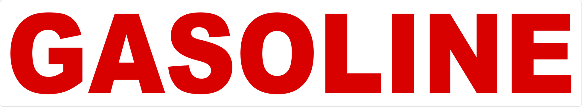 Gasoline Decal