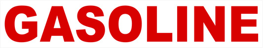 Gasoline Decal