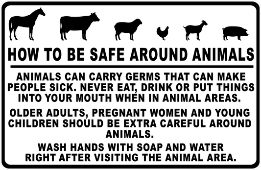How to Be Safe Around Animals Decal