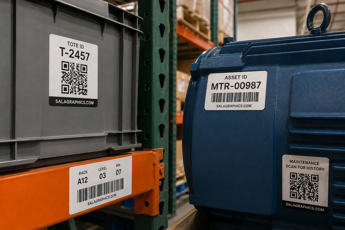 Asset tracking and inventory identification labels