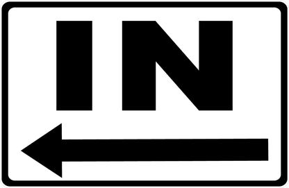 In Sign With Optional Directional Arrow
