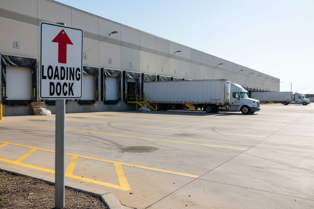 Loading Dock Sign with Up Arrow Sala Graphics