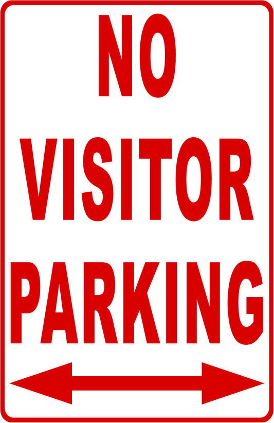 No Visitor Parking Sign