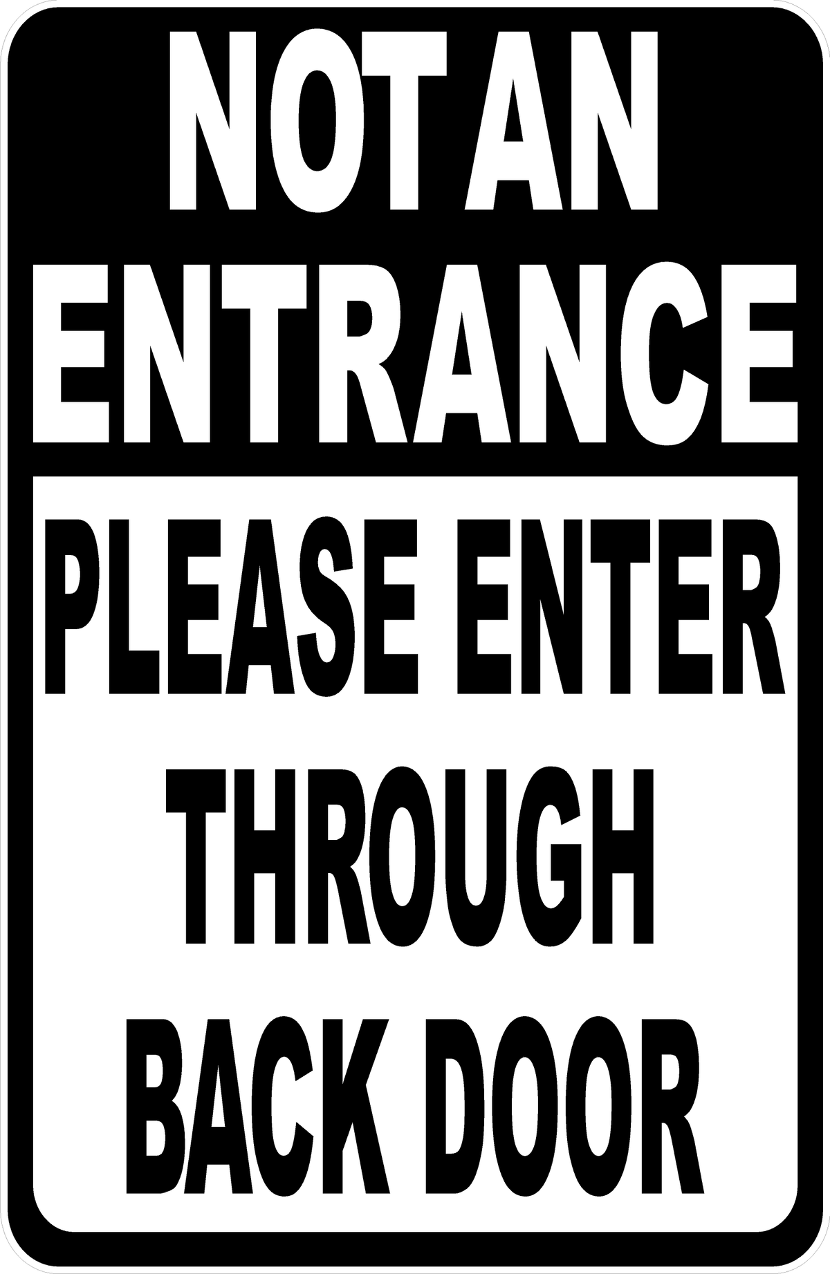 Entrance & Exit Signs
