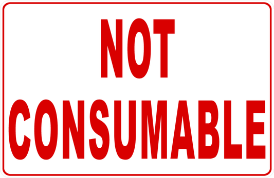 Not Consumable Decal
