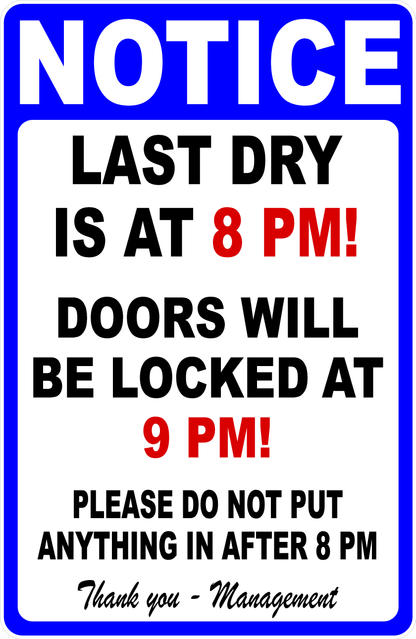 Last Dry Laundromat Decal