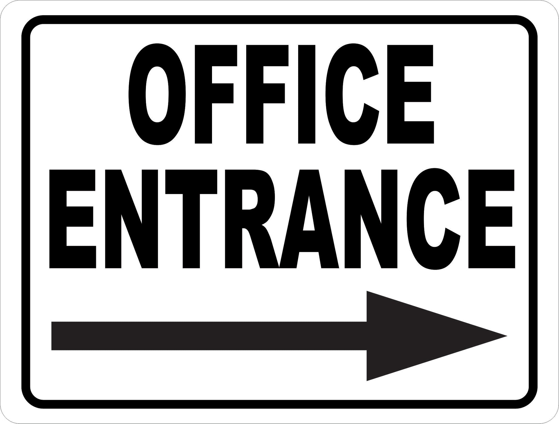 Office Entrance with Right Arrow by Sala Graphics