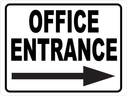 Office Entrance with Right Arrow by Sala Graphics