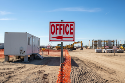 Office Sign with Left Arrow by Sala Graphics