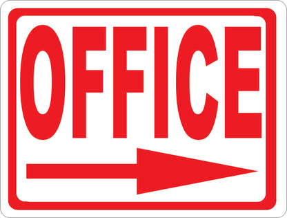 Office Sign with Right Arrow by Sala Graphics