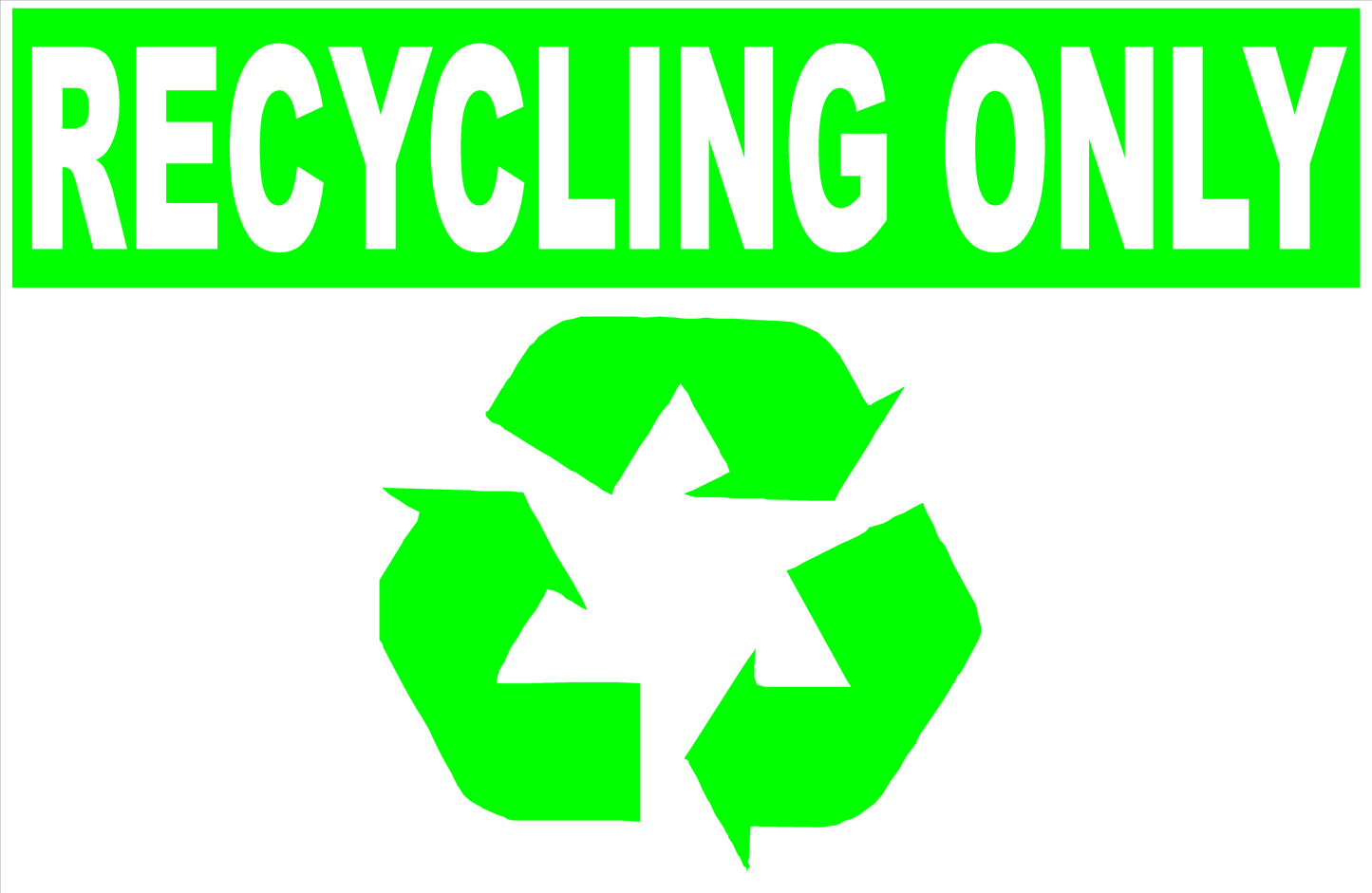 Please Recycle Sign