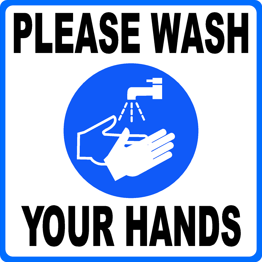 Please Wash Your Hands Decal