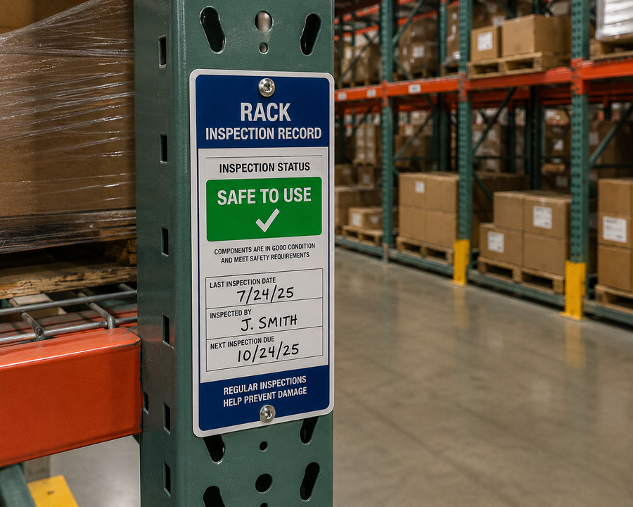 Rack Inspection Signs & Tags