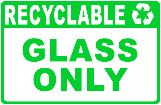Recyclable Glass Only Decal